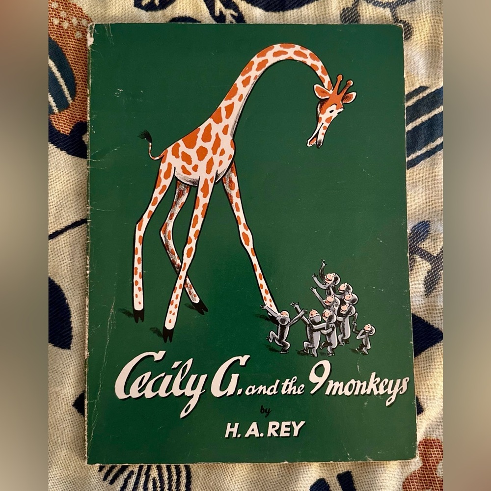 Vintage copy of Cecil’s G. and the 9 Monkeys by H.A. Rey